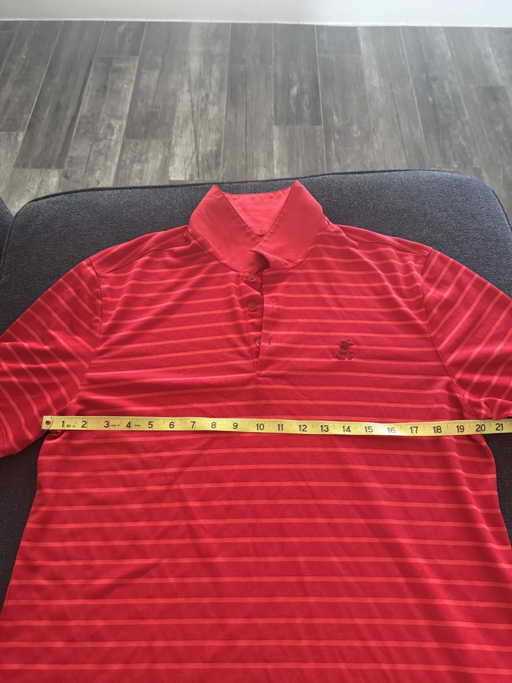Nike Red Striped Polo Shirt